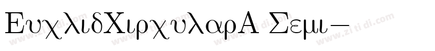 EuclidCircularA Semi字体转换